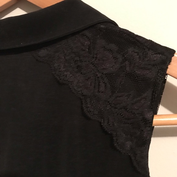 (SOLD) H & M Girls Black Sheer Button Down Top 8 - Picture 4 of 6